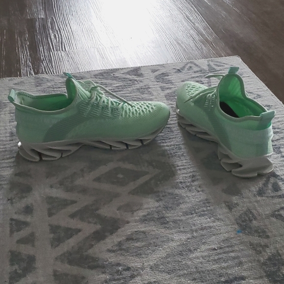 Shoes - Mint Sneaker, Spring, Summer Aqua Shoe, Teal